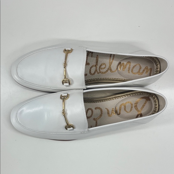 New Sam Edelman Loraine Bit Loafers in White Leather Size 8.5 - Picture 7 of 10